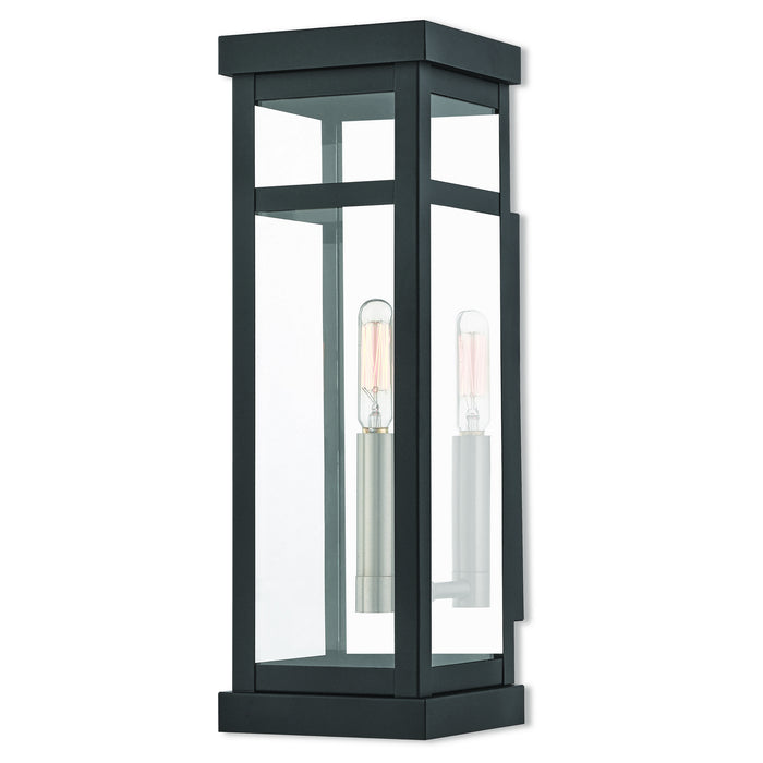 Livex Lighting - 20703-04 - One Light Outdoor Wall Lantern - Hopewell - Black