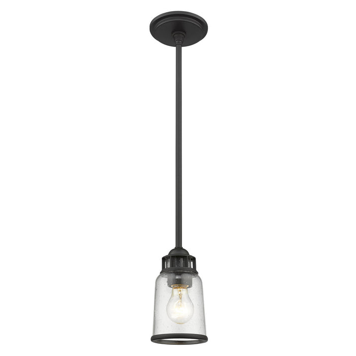 One Light Mini Pendant from the Lawrenceville collection in Bronze finish