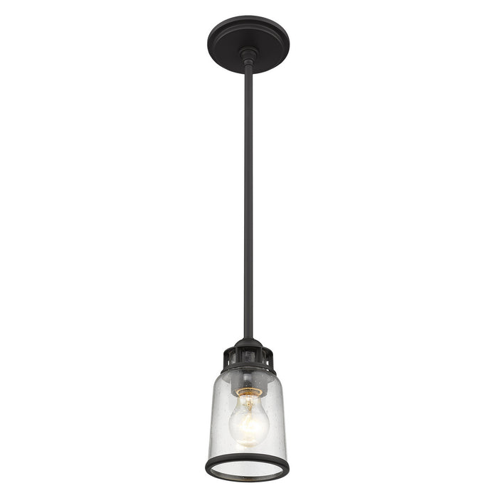 One Light Mini Pendant from the Lawrenceville collection in Bronze finish