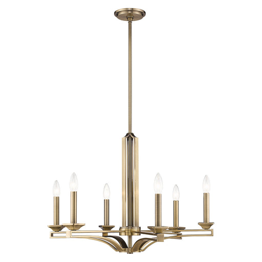 Livex Lighting - 40056-01 - Six Light Chandelier - Trumbull - Antique Brass
