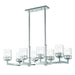 Livex Lighting - 40598-05 - Eight Light Linear Chandelier - Harding - Polished Chrome