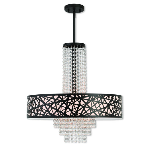 Livex Lighting - 40666-07 - Five Light Pendant - Allendale - Bronze