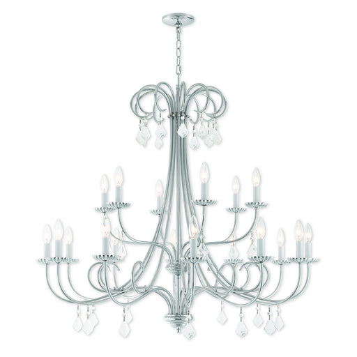 Livex Lighting - 40870-05 - 18 Light Foyer Chandelier - Daphne - Polished Chrome