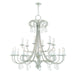 Livex Lighting - 40870-91 - 18 Light Foyer Chandelier - Daphne - Brushed Nickel