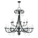 Livex Lighting - 40870-92 - 18 Light Foyer Chandelier - Daphne - English Bronze