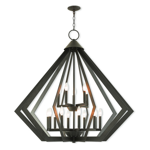 Livex Lighting - 40928-07 - 15 Light Foyer Chandelier - Prism - Bronze
