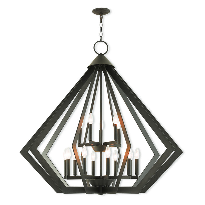 Livex Lighting - 40928-07 - 15 Light Foyer Chandelier - Prism - Bronze
