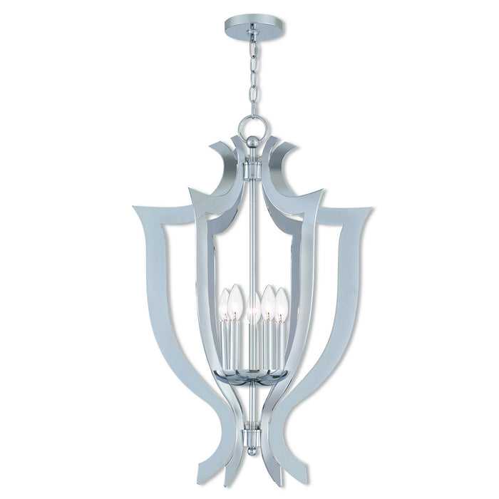 Livex Lighting - 41004-05 - Five Light Chandelier - Aldrich - Polished Chrome