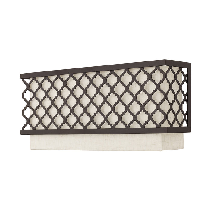 Two Light Wall Sconce from the Arabesque collection in English Bronze finish