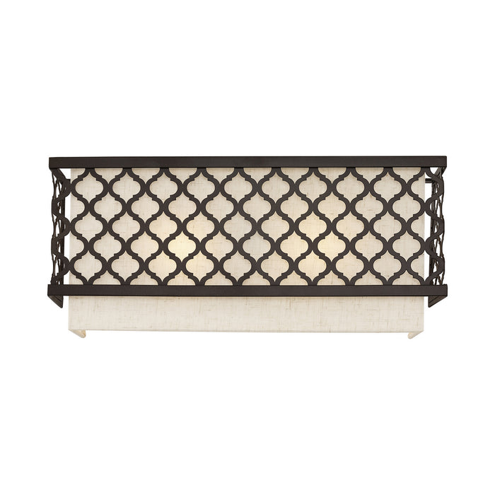 Two Light Wall Sconce from the Arabesque collection in English Bronze finish