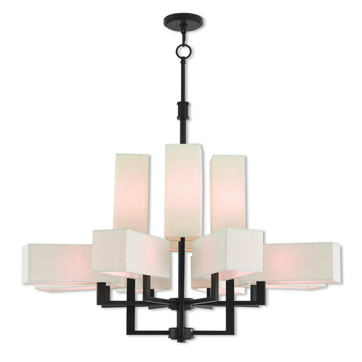 Livex Lighting - 42669-07 - 12 Light Foyer Chandelier - Rubix - Bronze