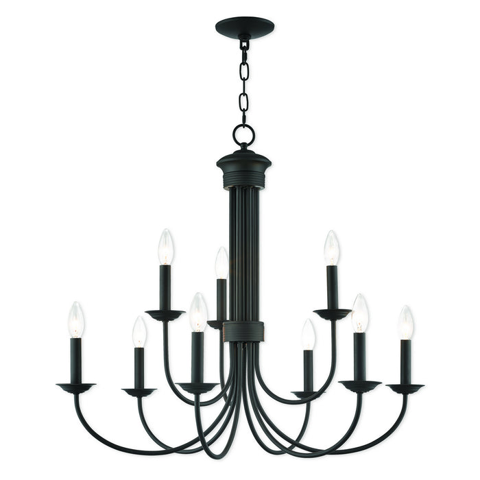 Livex Lighting - 42687-07 - Nine Light Chandelier - Estate - Bronze