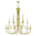 Livex Lighting - 42688-02 - 21 Light Foyer Chandelier - Estate - Polished Brass