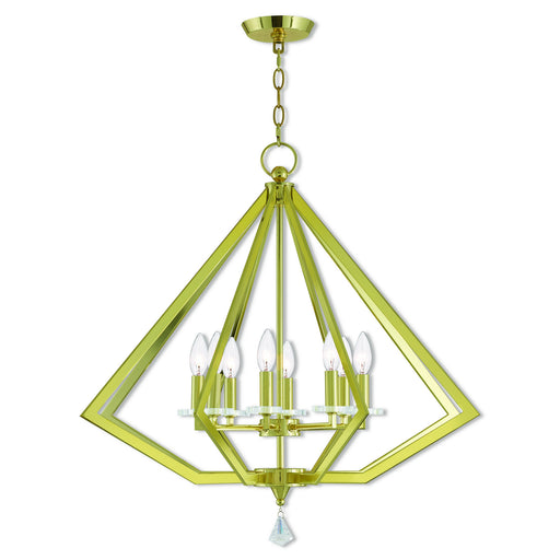 Livex Lighting - 50668-02 - Eight Light Chandelier - Diamond - Polished Brass