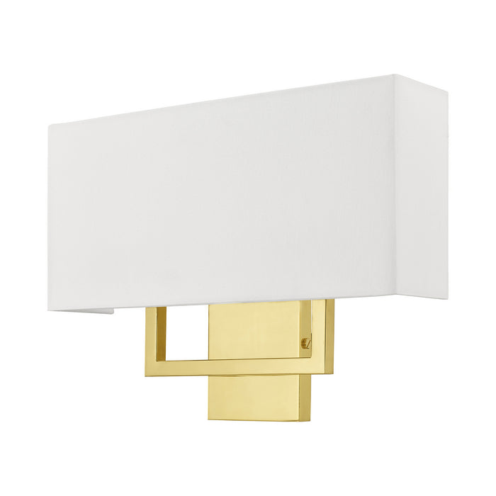 Two Light Wall Sconce from the Pierson collection in Polished Brass finish