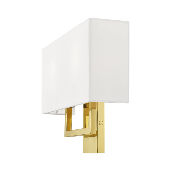 Two Light Wall Sconce from the Pierson collection in Polished Brass finish