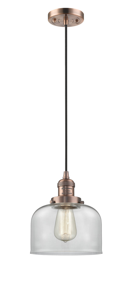Innovations - 201C-AC-G72 - One Light Mini Pendant - Franklin Restoration - Antique Copper