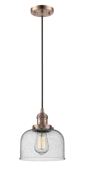 Innovations - 201C-AC-G74 - One Light Mini Pendant - Franklin Restoration - Antique Copper