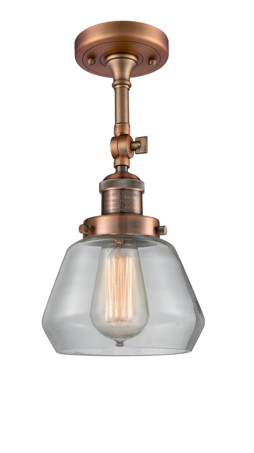 Innovations - 201F-AC-G172 - One Light Semi-Flush Mount - Franklin Restoration - Antique Copper