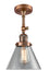 Innovations - 201F-AC-G42 - One Light Semi-Flush Mount - Franklin Restoration - Antique Copper
