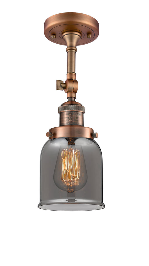 Innovations - 201F-AC-G53 - One Light Semi-Flush Mount - Franklin Restoration - Antique Copper