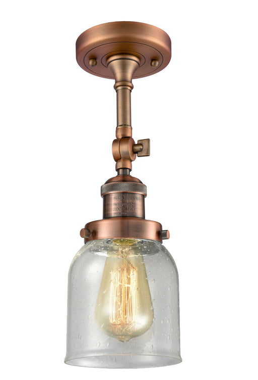 Innovations - 201F-AC-G54 - One Light Semi-Flush Mount - Franklin Restoration - Antique Copper