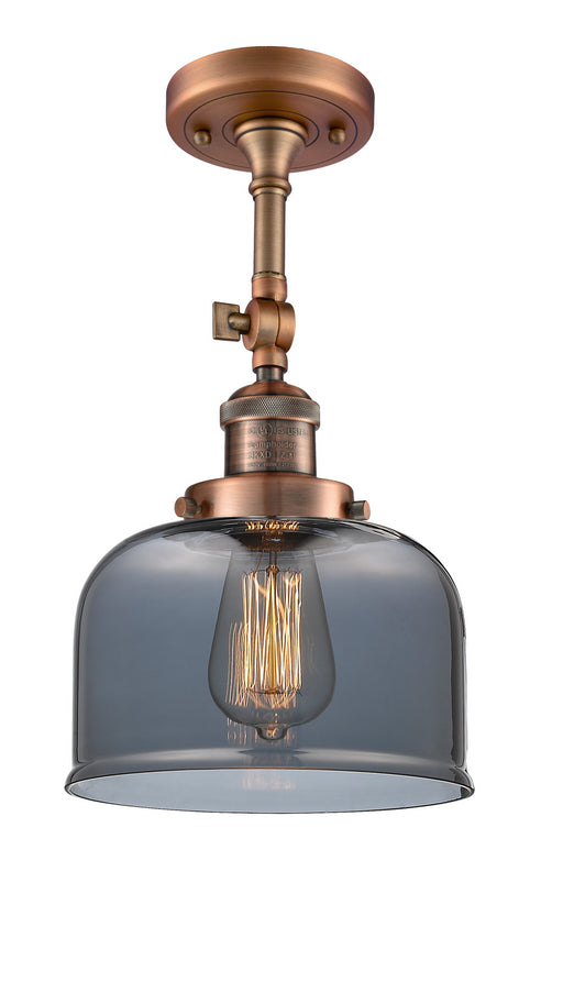 Innovations - 201F-AC-G73 - One Light Semi-Flush Mount - Franklin Restoration - Antique Copper