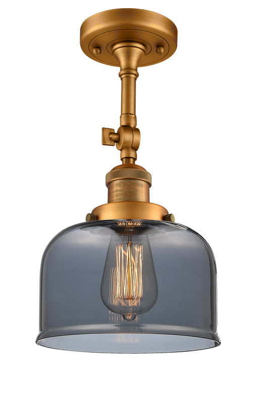 Innovations - 201F-BB-G73 - One Light Semi-Flush Mount - Franklin Restoration - Brushed Brass