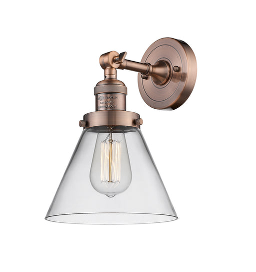 Innovations - 203-AC-G42 - One Light Wall Sconce - Franklin Restoration - Antique Copper