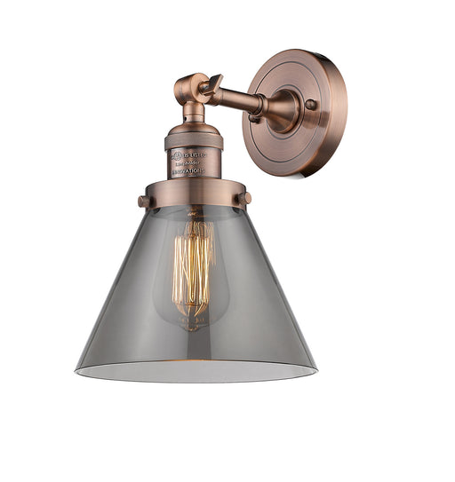 Innovations - 203-AC-G43 - One Light Wall Sconce - Franklin Restoration - Antique Copper