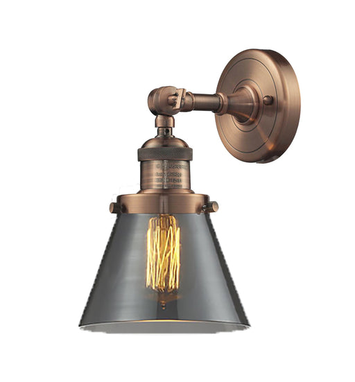 Innovations - 203-AC-G63 - One Light Wall Sconce - Franklin Restoration - Antique Copper
