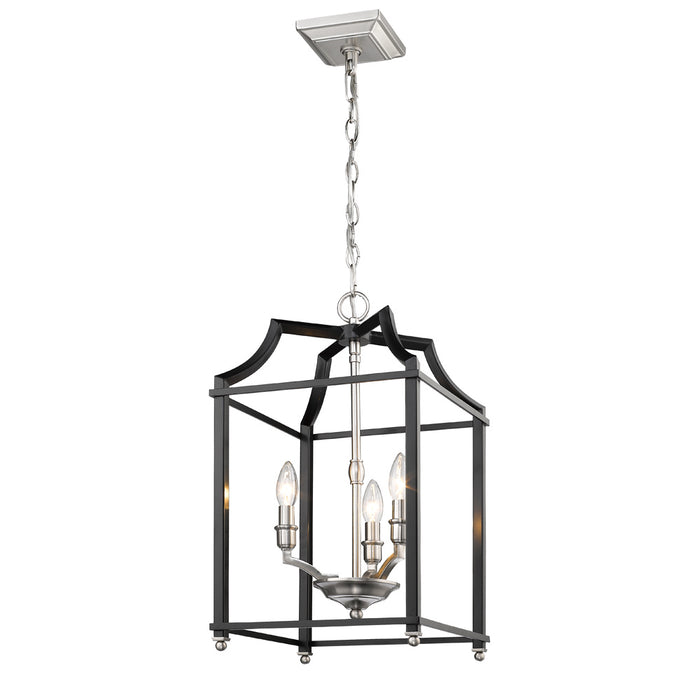Three Light Pendant from the Leighton collection in Pewter finish