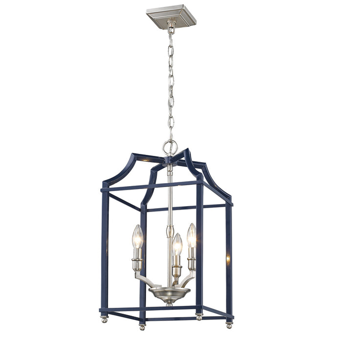Three Light Pendant from the Leighton collection in Pewter finish