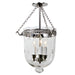 JVI Designs - 1151-15 - Three Light Semi Flush Mount - Kensington - Polished Nickel