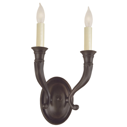 JVI Designs - 230-08 - Two Light Wall Sconce - Traditional Brass - Oil Rubbed Bronze