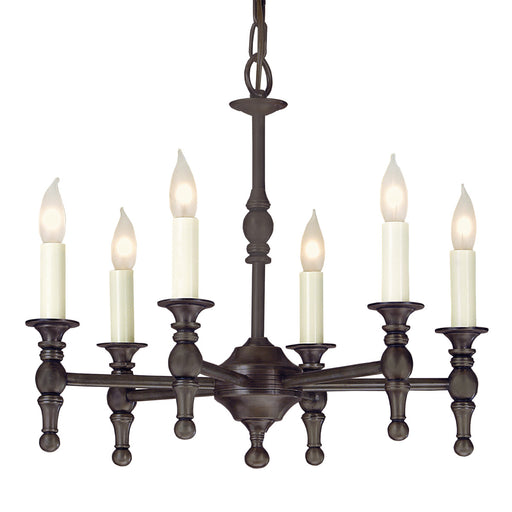 JVI Designs - 904-08 - Six Light Chandelier - Traditional Brass - Oil Rubbed Bronze