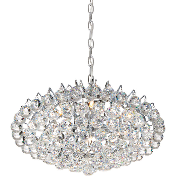 Seven Light Pendant from the Bordeaux collection in Polished Chrome finish