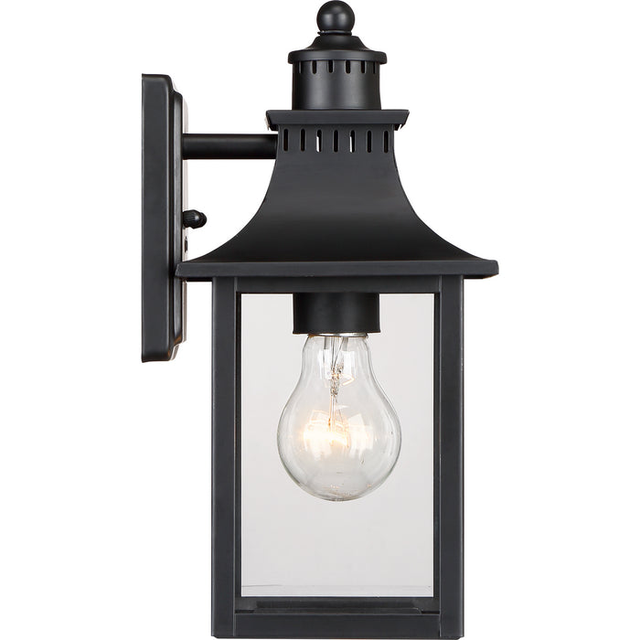 One Light Outdoor Wall Lantern from the Chancellor collection in Mystic Black finish