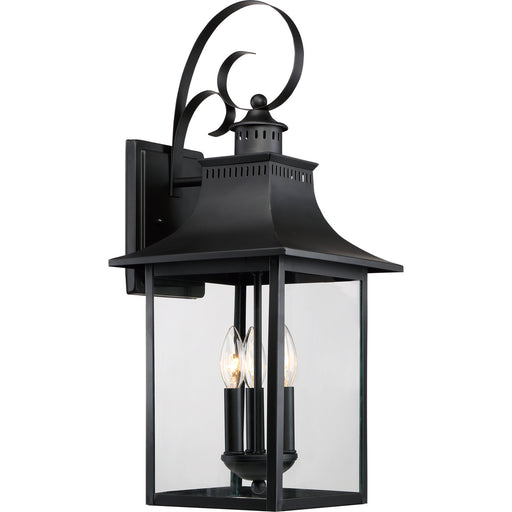 Quoizel - CCR8410K - Three Light Outdoor Wall Lantern - Chancellor - Mystic Black