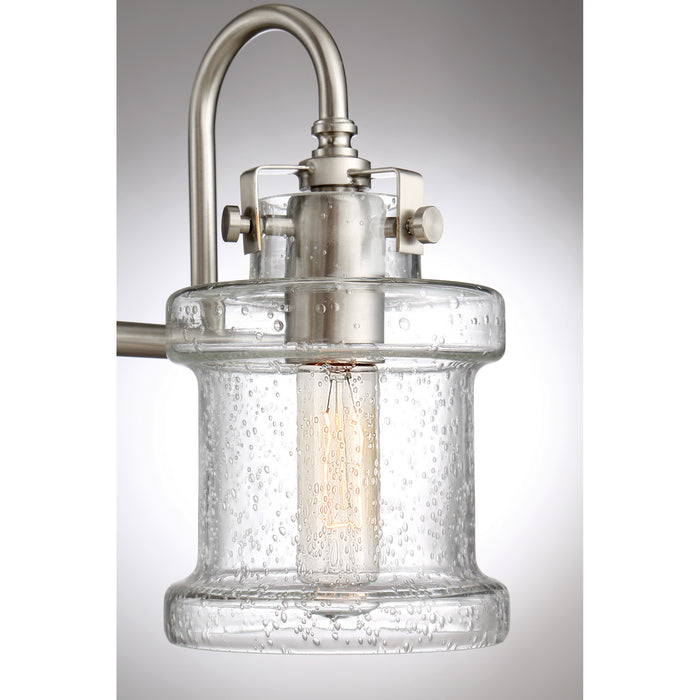 Three Light Bath Fixture from the Danbury collection in Brushed Nickel finish