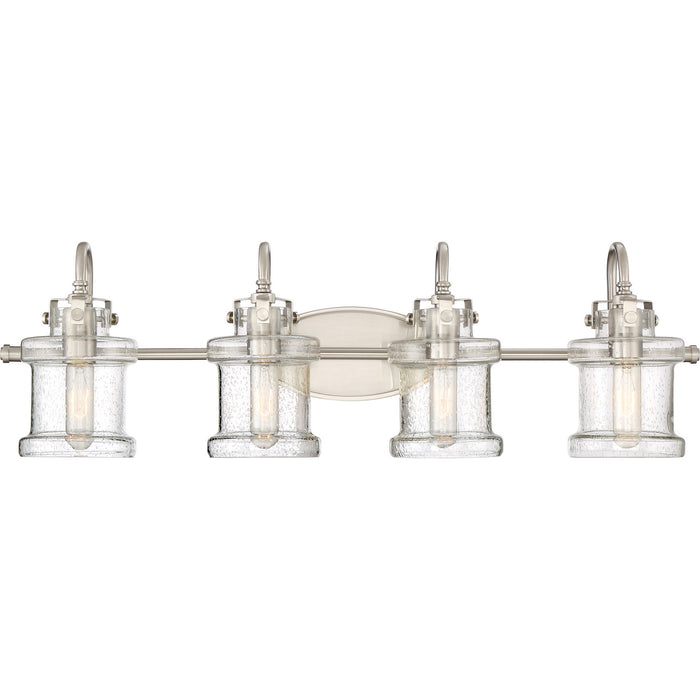 Quoizel - DNY8604BN - Four Light Bath Fixture - Danbury - Brushed Nickel
