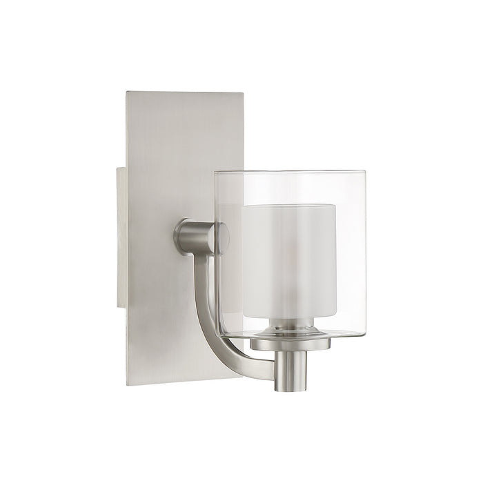 One Light Bath Fixture from the Kolt collection in Brushed Nickel finish