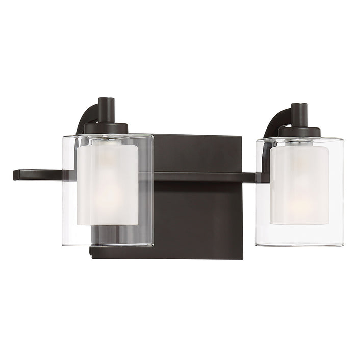 Two Light Bath Fixture from the Kolt collection in Western Bronze finish