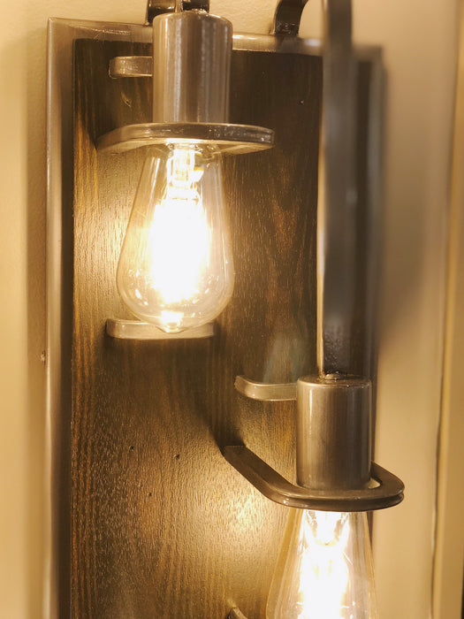 Two Light Wall Sconce from the Lofty collection in Steel finish