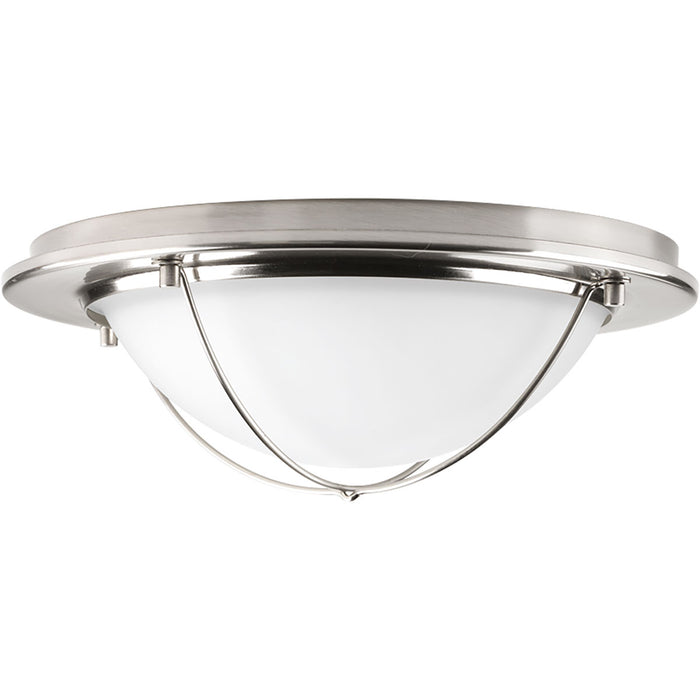 LED Flush Mount from the Portal collection in Brushed Nickel finish