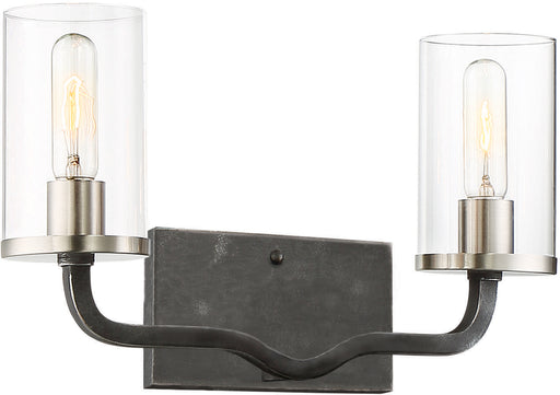 Nuvo Lighting - 60-6122 - Two Light Vanity - Sherwood - Iron Black / Brushed Nickel Accents