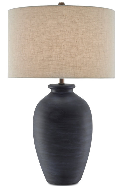 Currey and Company - 6000-0196 - One Light Table Lamp - Cyanic - Scarab Blue/Bronze