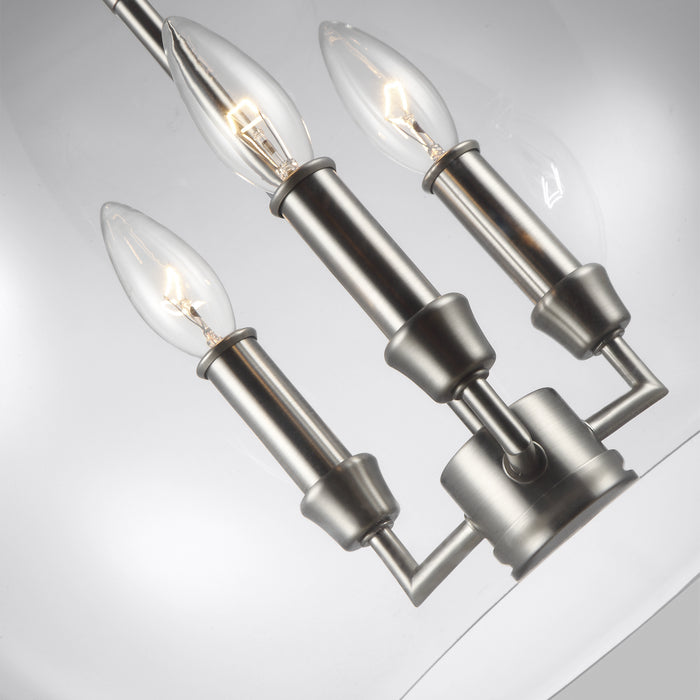 Three Light Pendant from the LAWLER collection in Satin Nickel finish