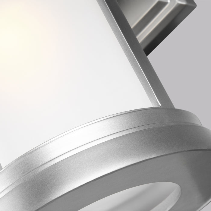 One Light Outdoor Wall Lantern from the Newport collection in Painted Brushed Steel finish