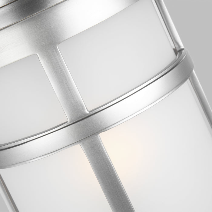 One Light Post Lantern from the Newport collection in Painted Brushed Steel finish